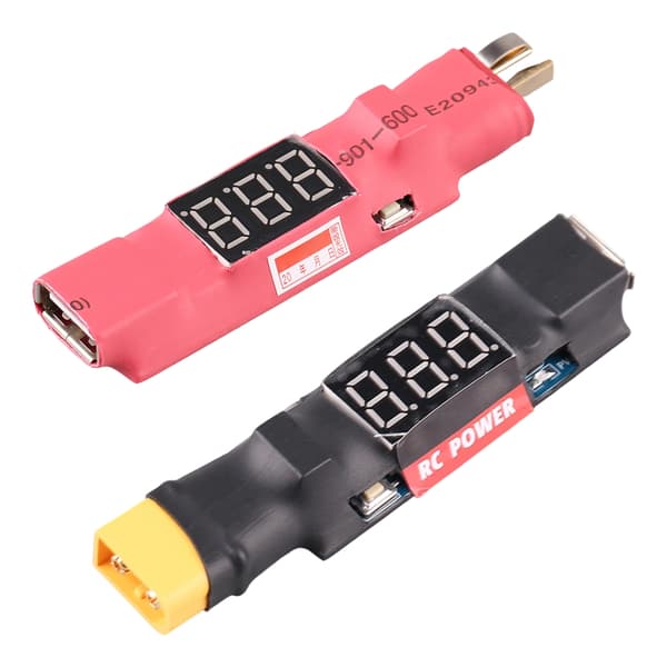 Letvægts ABS Droner Batterioplader USB Afladningsindikator Sikkerhedsbeskyttelse XT60s version