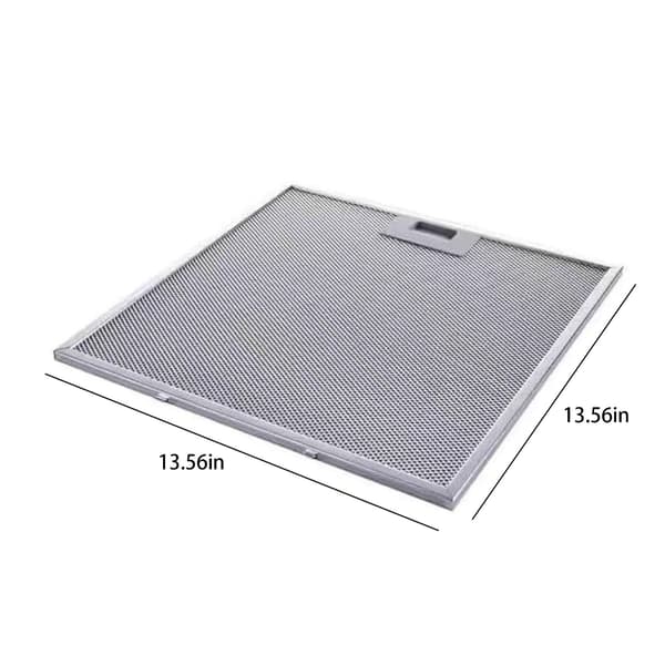 Ventilatorhette Fettpanel 2-pakning Aluminium Perforert 13,56 x 13,69 Tommer