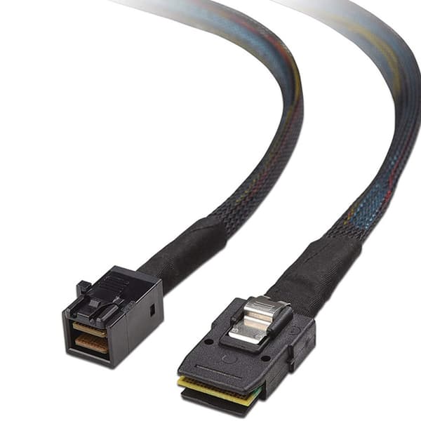 Højtydende internt MiniSAS SFF8643 til MiniSAS SFF8087 kabel 1m