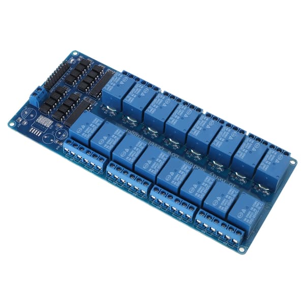 5V/12V/24V Microcontrollere Interface Strømrelæer Shield Modul 16 Kanal Relæer Modul Board null - 5V