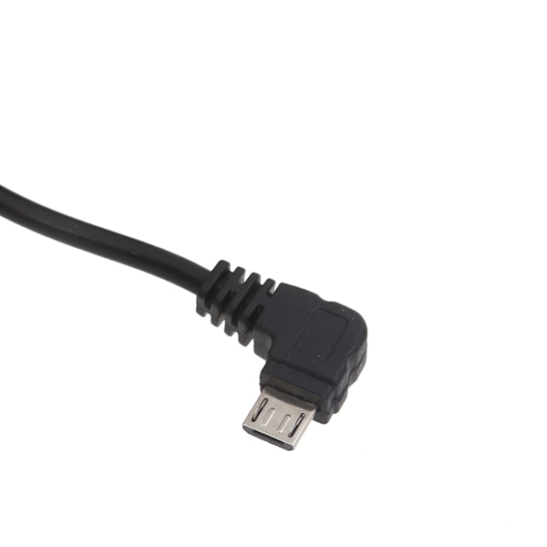 3,5 m sladd USB till rätvinklig Micro USB, 90 graders Micro USB-kabel 3,5 m snabbladdningskabel för telefoner och surfplattor Bend left