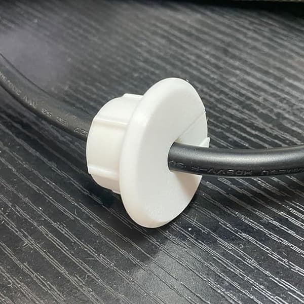 Vægmontering til Dishy Ethernet-kabel, kabelstyringssæt gennemføring Black 1 set