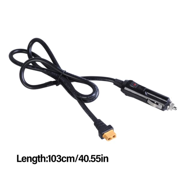 12V/24V XT60 Hun til Biloplader Hanstik Forlængerkabel til Solgenerator