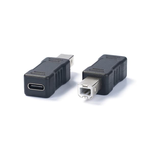 Type C Mini5P Micro5P - USB B -sovitin faksilaitteille ja syntetisaattoreille Type C female
