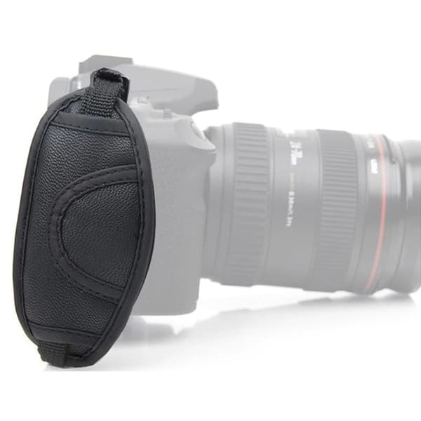 Blødt håndgreb justerbar læder håndledsrem til DSLR og spejlløse kameraer Håndrem Greb Quick-Release håndledsbælte