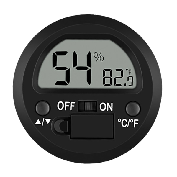 Mini Digital LCD Inbyggd Temperatur Fuktighet Inomhus Rum Termometer Hygrometer Sensor för Husdjur Reptil Box