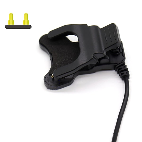 Ersättnings USB-laddare Laddningskabelklämmor för TW64 68 för Smart Band Kabeladapter för Smart Watch Laddningstillbehör 2P C2 3MM