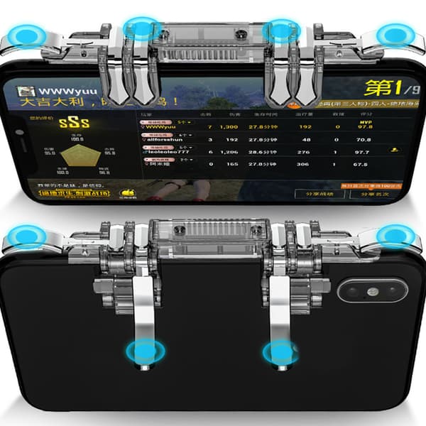 Metal mobil trigger gamepad gaming mobil controller til smartphone brandknap sigte til nøgle joystick