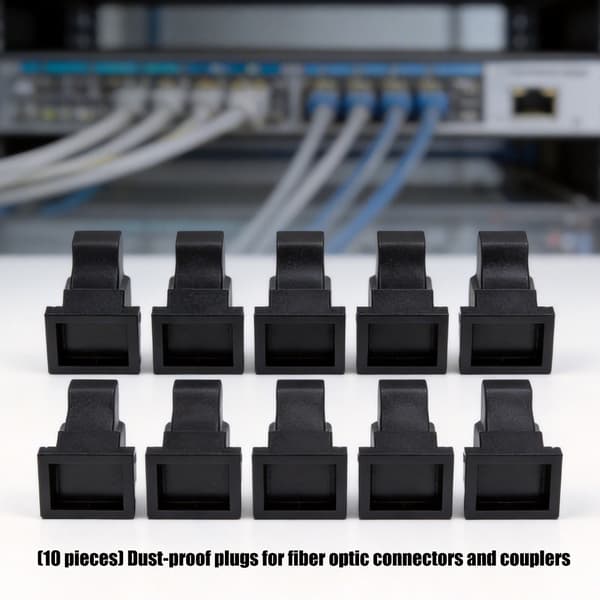 Fiberoptiska kontakter Kopplare Dammskydd PVC för nätverksutrustning och datacenter null - SCflange cap