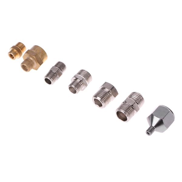 7 st/set Airbrush Adapter Kit Anslutningskoppling för kompressor & sprutpistolslang