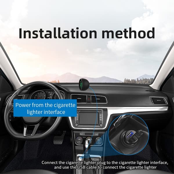 Digital GPS Speedometer Bil HUD Head Up Display Beidou Dual Chips Målere