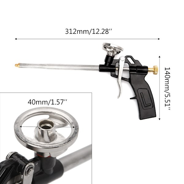 Manuell PU-skumspruta, tungt arbete, bra isolering, DIY-proffsapplikator