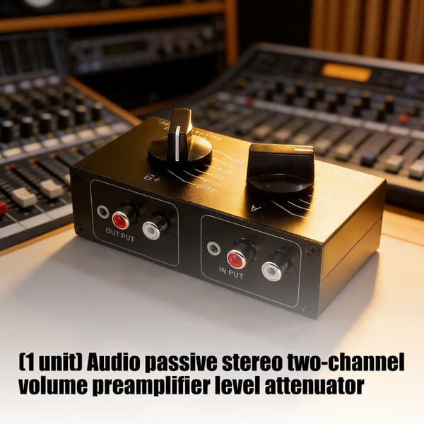 Passiv lydnivåkontroller Stereo Attenuator 6-posisjons omkoblingsbar innstilling