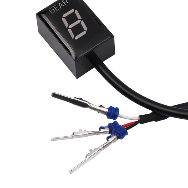 Vattentät LED-display Instrumentpanel Digital Hastighetsdisplay Motorcykel Växelindikator Red