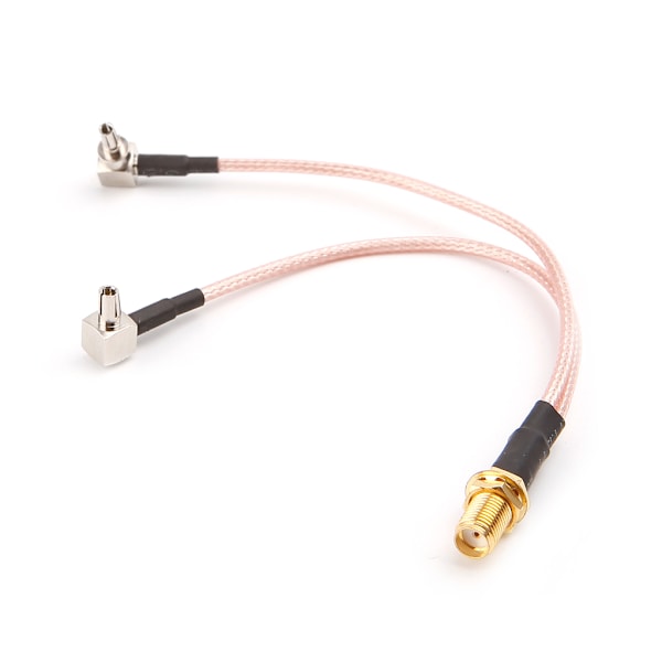 Y-formad SMA-kontakt hona till TS9 & CRC9 hane 2-stiftsdelare/kombinator RG316 Pigtail