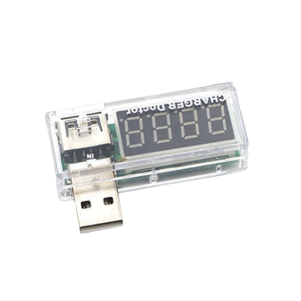 USB Tester Voltmetermultimeter for overvåking av ladeeffektivitet og sikkerhet Blue - Straight head