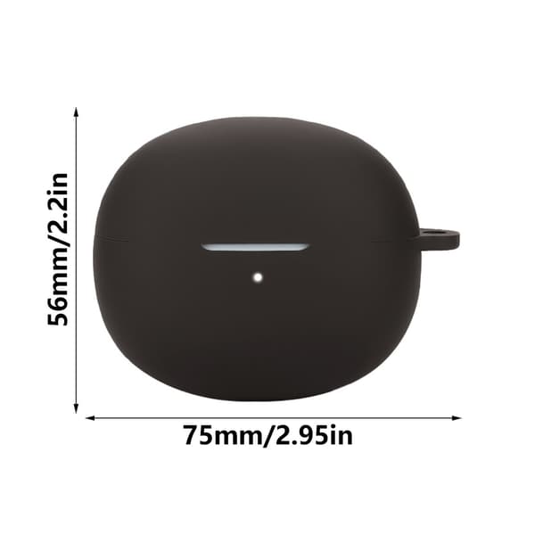 Øretelefondeksel Støtsikkert etui Hylse Antiskrapebeskyttelse Vaskbart hus Skadeforebygging for 1 More Ear Clip S20 Red Long key puller