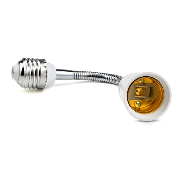 E27 - E27 jatkovalaisinadapteri joustava LED-valaisinkanta 50cm