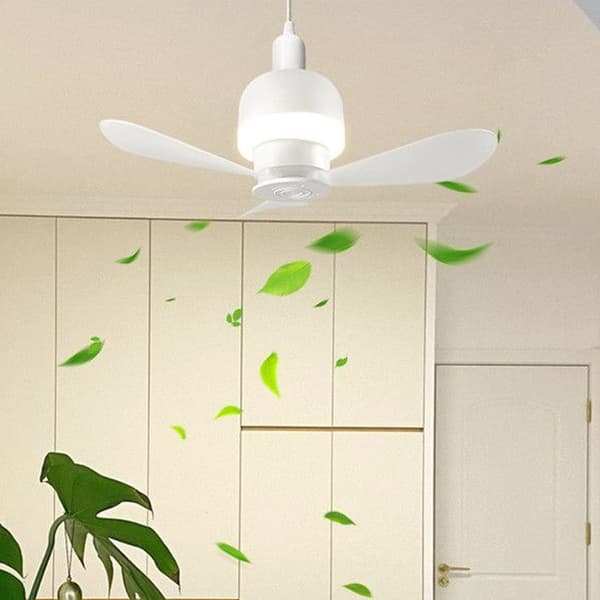 Energibesparende ventilatorlampe til små rum E27 fatning loftventilatorlampe til stuen