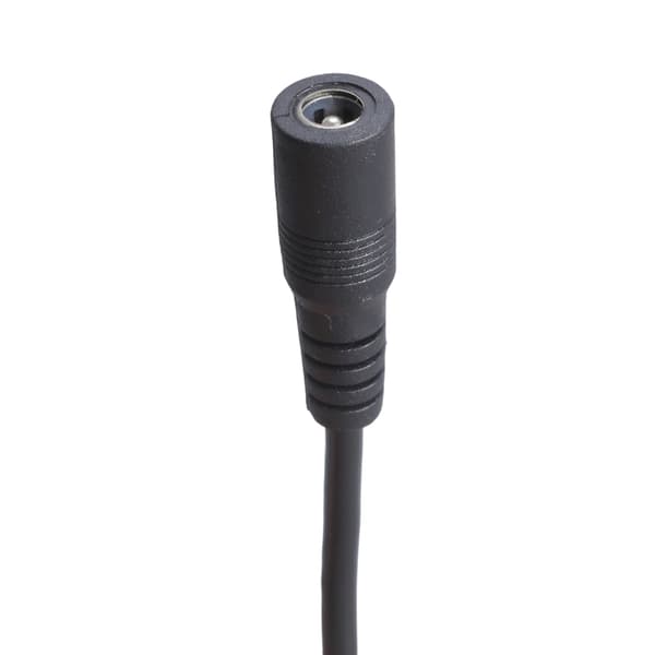 DC5521 Y Splitter Strømkabel Forlængerkabel 5,5x2,1 mm Hun til Dobbelt Han Switch White