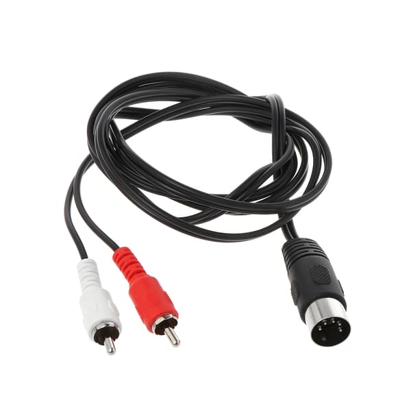0,5M/1,5M 5 Pin Din Han til 2 RCA Han Audio Video Adapter Kabel Ledning Conne