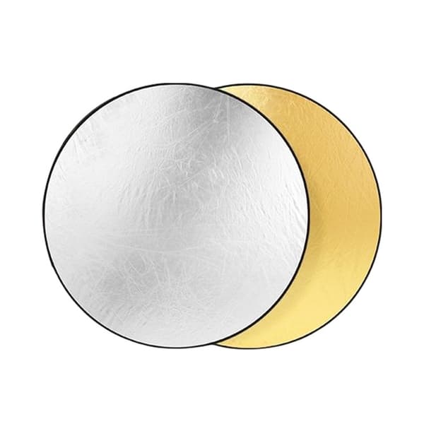 5-i-1 fotoreflektor med silver, guld, vit, svart ljusdiffusorpanel 30cm