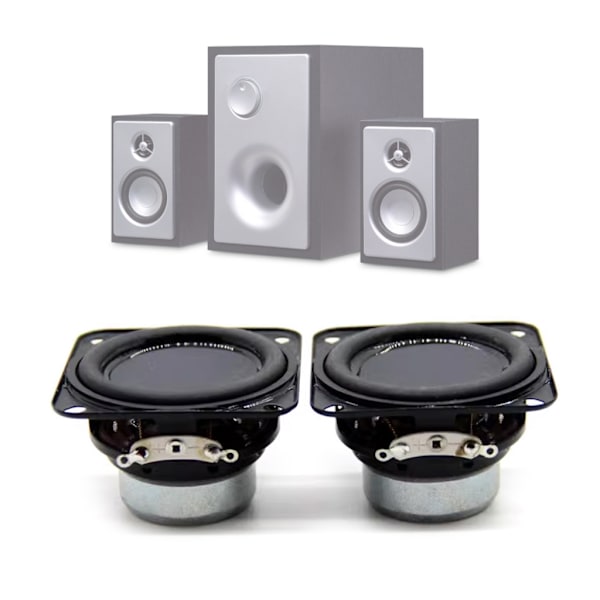 2 st 47mm Full Range Högtalare 4 Ohm 15W Bärbar Högtalare Ljud Hemmabio