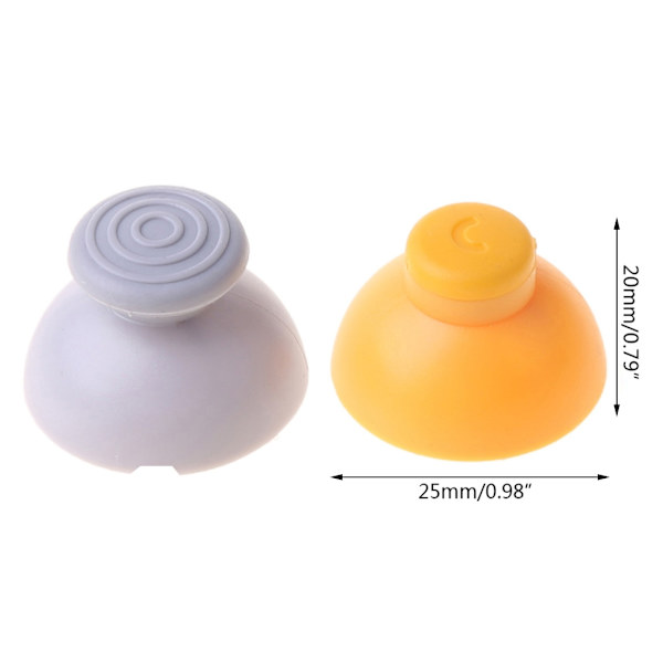 2 st Ersättnings-Analoga Joystick Tummehattar för NGC GameCube-Kontroller