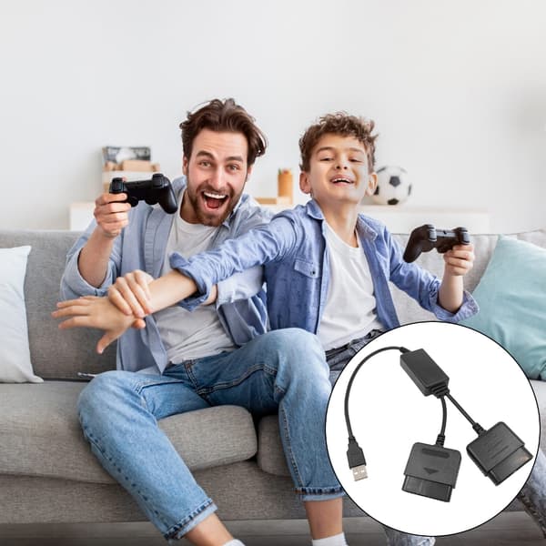Gaming Tilbehør Konverter Kabel Kontroller Adapter Koble til Konsoll null - PS3 one out two PS2