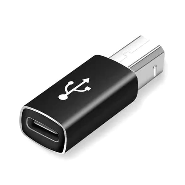 USB C Hun til USB Firkantet Han Adapter Type C til USB Oplader Konverter USB null - Straight black