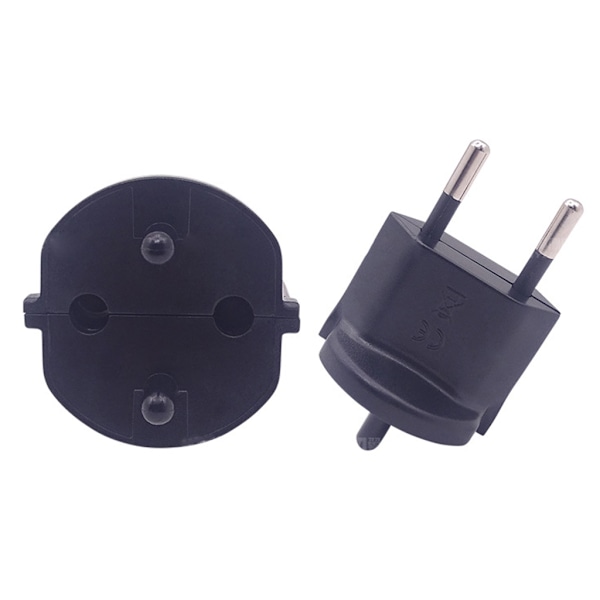 EU-adapter, europeiskt uttag, 3-polig stickpropp, 16A till 10A, 250V, internationell - universell europeisk resekontakt