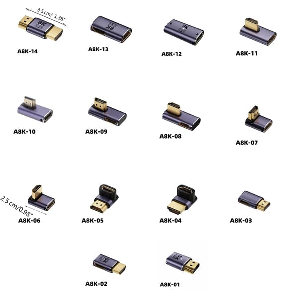 Adapter UHD2.1 Konverteringsförlängare Anslutningar Stöder 8K60HZ null - A8K06