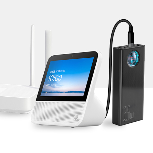 65W USB C PD Laddare 8-i-1 USB C PD till 12V 3.5/4.0/4.8/5.5mm Strömförsörjningskabel för LED-remsa Router