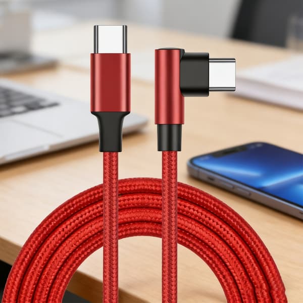 Hurtig Type C Opladerkabel PD60W Kompatibel til Smartphone Tablets Laptop Blue 1m