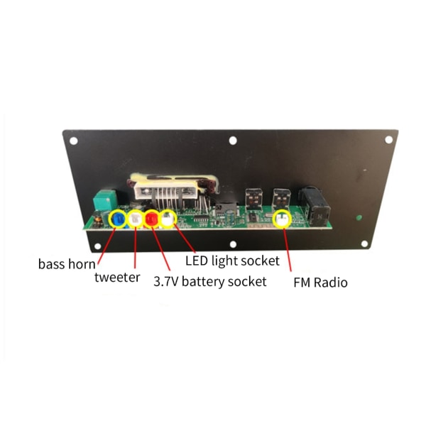 3,7V Amplifier Board Square Dance Speaker Amplifier Support Bluetooth-kompatibel