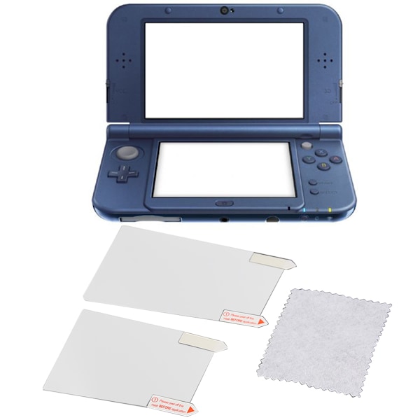 LCD-skyddande film för över- och undersidan, hudskydd för New 3DS XL/LL