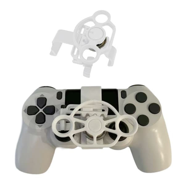 Racing Game Wheel Controller Ersättningsratt för trådlös spelkontroll Mini Rattkontroll White