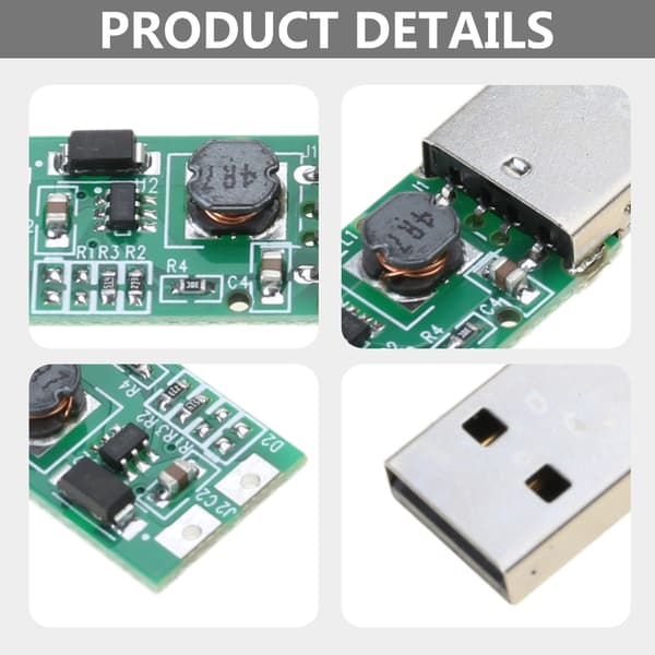 DC-DC 5 V til 12 V USB-konverter Boost Step Up Strømmodul Spændingsklassificering 5 til