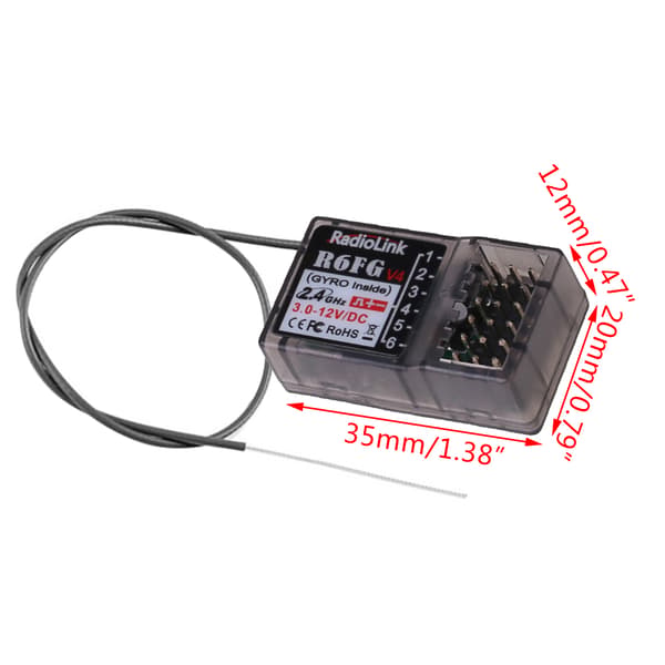 Gyro Funksjon RC Mottakerboks for RC4GS Gyro Funksjon Tilbehør R6FG