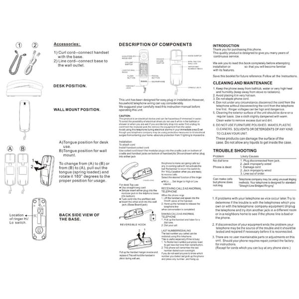 Standard Design Kablet Fasttelefon Store Opplyste Knapper Høy Lyd for Eldre Brukere Pink