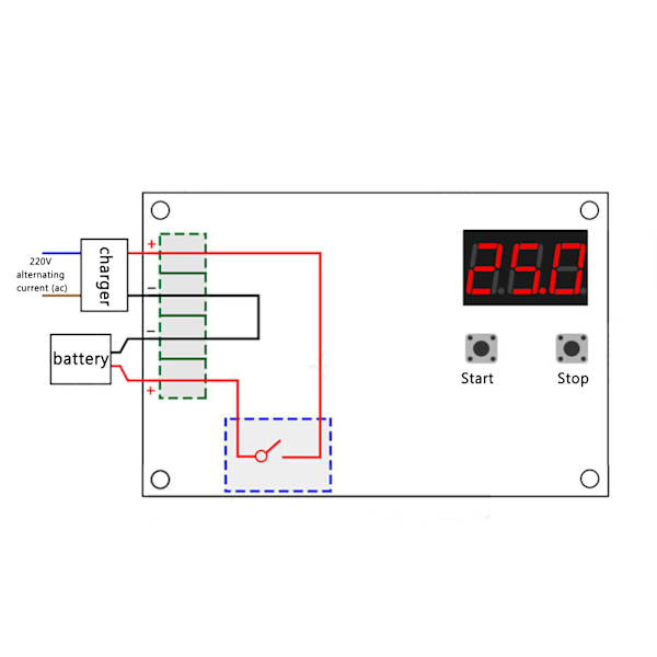 Batteriladdningskontrollmodul 6-60V Litiumbatteriladdningskontrollmodul