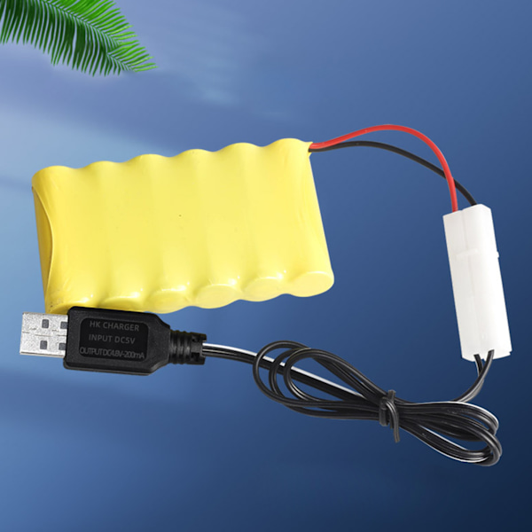 Intelligent 4.8V 200mA Snabbladdare för NiMh/NiCd Batteri Elektriska Leksaker Laddare Black
