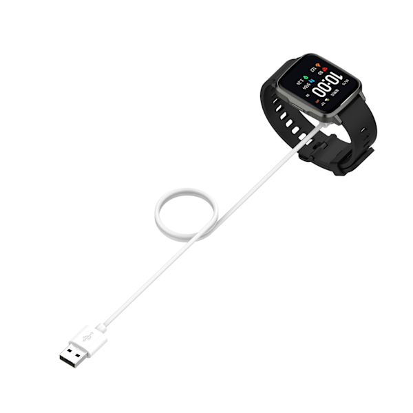 USB-laddningsställ för Smart Watch för Haylou GST LS09B Laddningsadapter Black