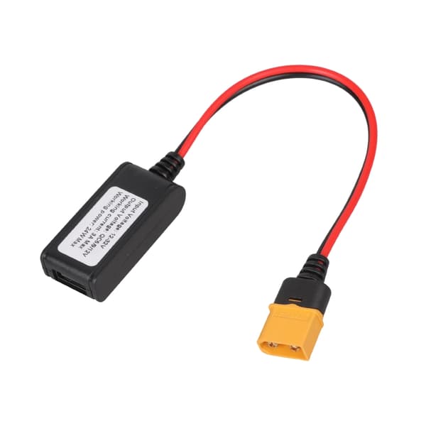 XT60-plugg til USB QC3 0 ladekabel for telefoner, nettbrett og småapparater