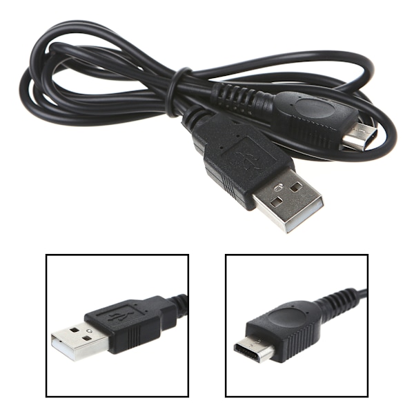 1,2 m USB-strömkabel för laddning av Gameboy Micro för GBM-konsol