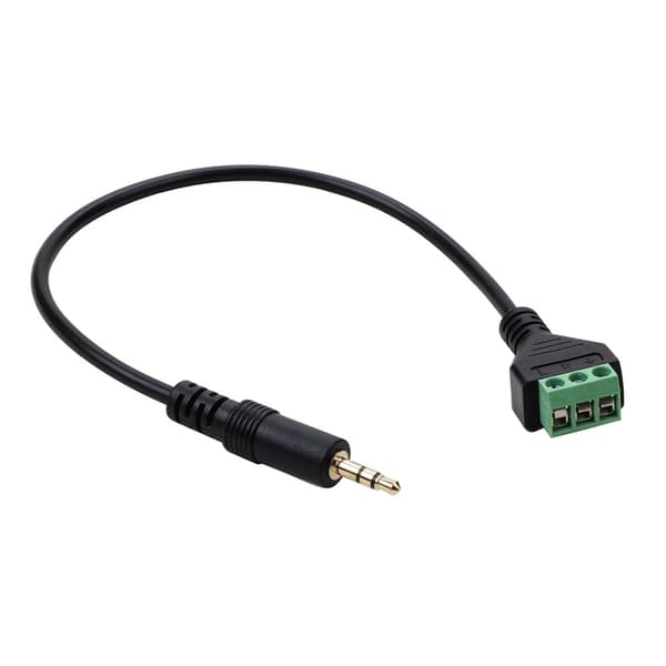 3-benede AV-terminaladaptere til 3,5 mm TRS Stereo Hanstik Kabel 30 cm Længde 1pc