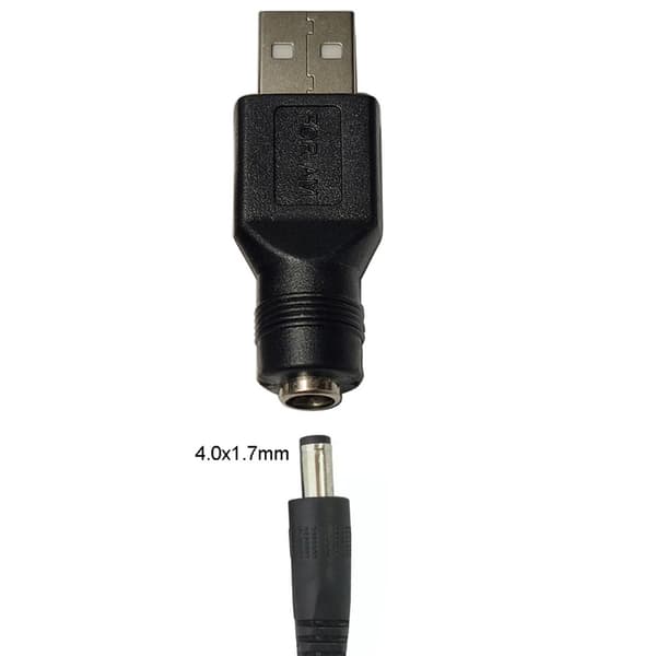 Bærbar USB Han til DC Hun Adapter USB DC 5V Stik Oplader Jack null - 3.5x1.35mm