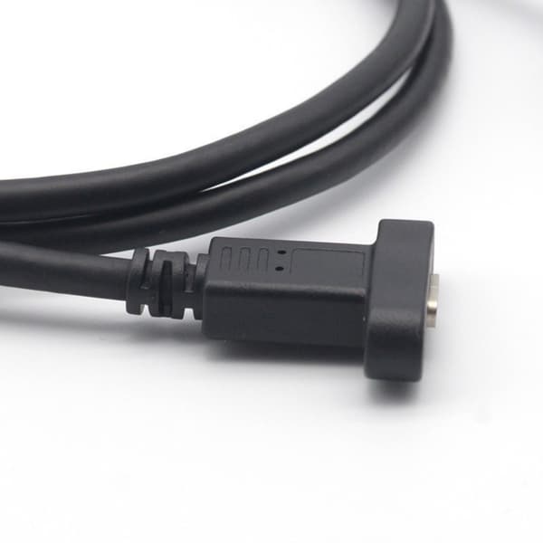 30-100 cm Lang Panelmonteret USB C Forlængerkabel Han til Hun Stik Adapterledning til Computere og Printere 1m