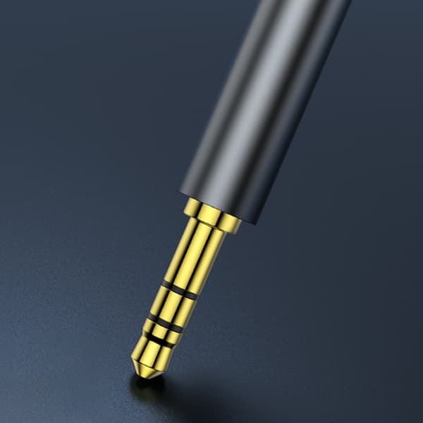 3,5 mm han AUX lydstik til USB han USB til Aux kabel USB lydkabeladapter Black