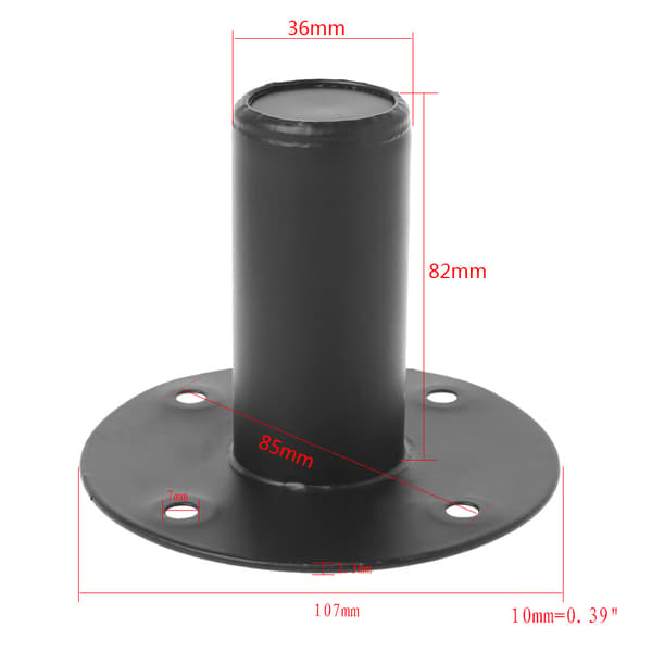8,3 cm centerhulafstand for skruediagonal centerhøjttaler metalstativsæt Bundle 2 2 pcs